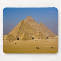 Les grandes pyramides de Gizeh, Egypte Tapis De Souris