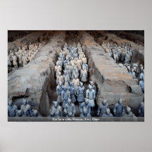 Les guerriers de terre cuite, Xi'an, Chine Posters