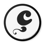 Les Hameçons Cibles / Cédille noire magnets