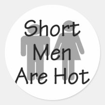 Les hommes courts sont chauds autocollants
