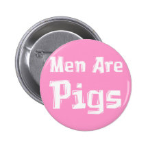 Les hommes sont des cadeaux de porcs badges avec agrafe