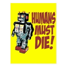 Les humains doivent mourir cartes postales