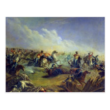 Les hussards de garde attaquant près de Varsovie Carte Postale