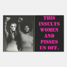 les images, CECI INSULTE DES FEMMES ET PISSE LES U Adhésif
