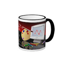 Les industries graphiques tasse à café