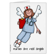 les infirmières sont de vrais anges carte de vœux