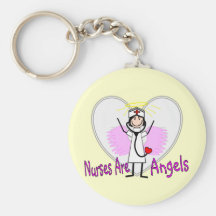 Les infirmières sont des anges Keychain Porte-clés