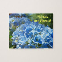 Les infirmières sont des anges ! puzzle de fleur d