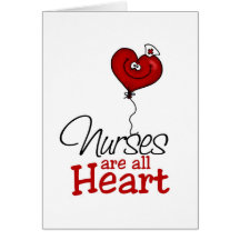Les infirmières sont tout le coeur cartes de vœux