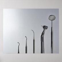 Les instruments du dentiste affiche