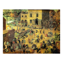 Les "jeux des enfants" de Pieter Bruegel - 1560 Cartons D'invitation