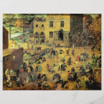 Les "jeux des enfants" de Pieter Bruegel - 1560 Prospectus Avec Motif