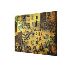 Les "jeux des enfants" de Pieter Bruegel - 1560 Toiles Tendues