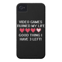 Les jeux vidéo ont ruiné mon style de vie 1 coque iPhone 4 Case-Mate