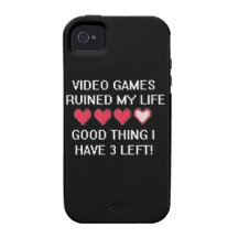 Les jeux vidéo ont ruiné mon style de vie 1 coques vibe iPhone 4