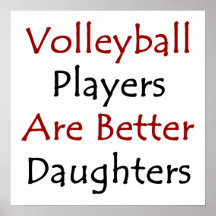 Les joueurs de volleyball sont de meilleures fille poster