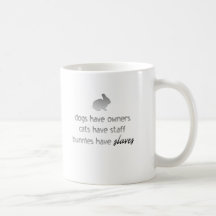 Les lapins ont des esclaves tasses à café
