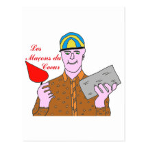 LES MACONS DU COEUR.png Carte Postale