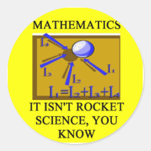 les maths ne sont pas des études spatiales autocollants