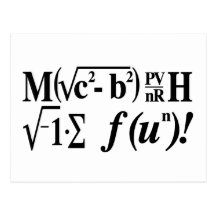 Les maths sont amusement ! carte postale