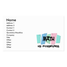 Les maths sont Forever Modèles De Cartes De Visite