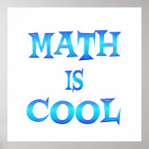Les maths sont fraîches affiche