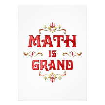 Les maths sont grandes faire-part personnalisés