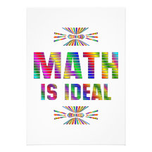 Les maths sont idéales faire-parts