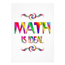 Les maths sont idéales invitations personnalisées
