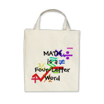 Les maths sont un sac fourre-tout à mot de quatre 