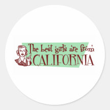 Les meilleures filles sont de la Californie Autocollants