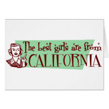 Les meilleures filles sont de la Californie Cartes De Vœux