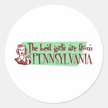 Les meilleures filles sont la Pennsylvanie Autocollant