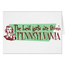 Les meilleures filles sont la Pennsylvanie Cartes De Vœux