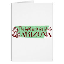Les meilleures filles sont l'Arizona Cartes De Vœux