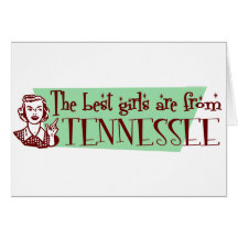 Les meilleures filles sont le Tennessee Cartes De Vœux