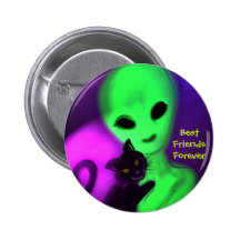 Les meilleurs amis se boutonnent pour toujours badge