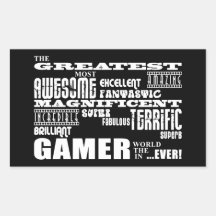 Les meilleurs anniversaires de Gamers : Le plus gr Stickers En Rectangle