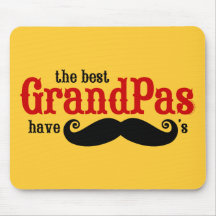 Les meilleurs grand-papas ont des moustaches Mouse Tapis De Souris