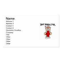 Les meilleurs T-shirts et cadeaux d'infirmière jam Cartes De Visite Personnelles