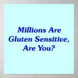 Les millions sont gluten sensible, et vous ? affiche
