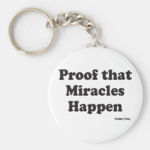 Les miracles se produisent porte-clef