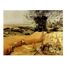 Les moissonneuses de Pieter Bruegel (1565) Cartes Postales