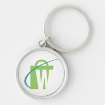 Les mondes plus grands : Porte - clé argenté "W " Porte-clefs