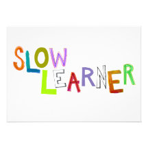 Les mots colorés d'art d'amusement idiot lent d'ét invitations