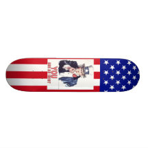 Les mots vrais de l'Oncle Sam Skateboard Customisable