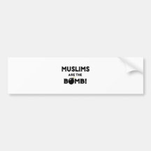 Les musulmans sont la bombe ! adhésifs pour voiture