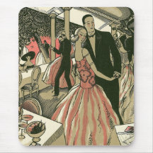 Les nouveaux mariés vintages de mariage dansent d' tapis de souris