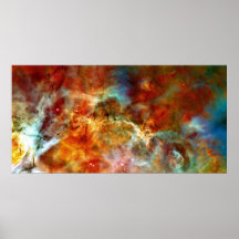Les nuages colorés de Carina Affiche