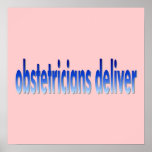 Les obstétriciens fournissent le calembour affiche